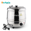 10L Stainless Steel Buffet Electric Heating Soup Kettle/Soup Warming Pot 