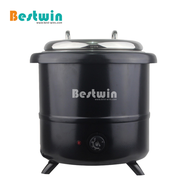 10L Stainless Steel Buffet Electric Heating Soup Kettle/Soup Warming Pot 