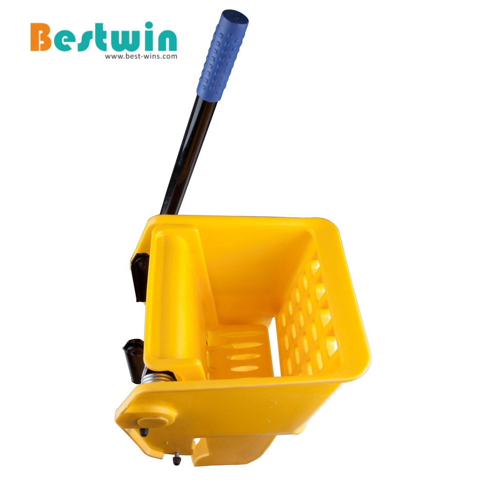 Plastic Single Bucekt Mop Trolley with Side Press Wringer