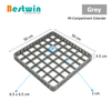 49-Compartment Plastic Dishwasher Basket for Glass