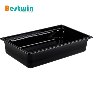 1/1 Size Plastic Polycarbonate Gn Pan Black Color NSF Certified