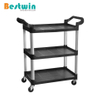 2/3 Tiers Plastic Service Trolley with Scalloped Tubes