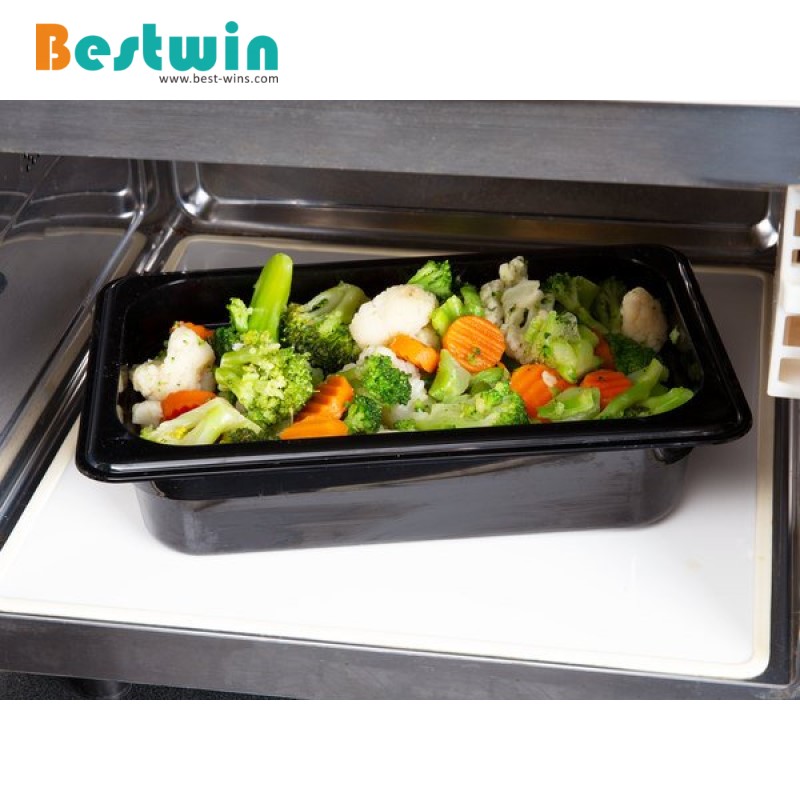 1/4 Size Plastic Polycarbonate Gn Pan Black Color NSF Certified