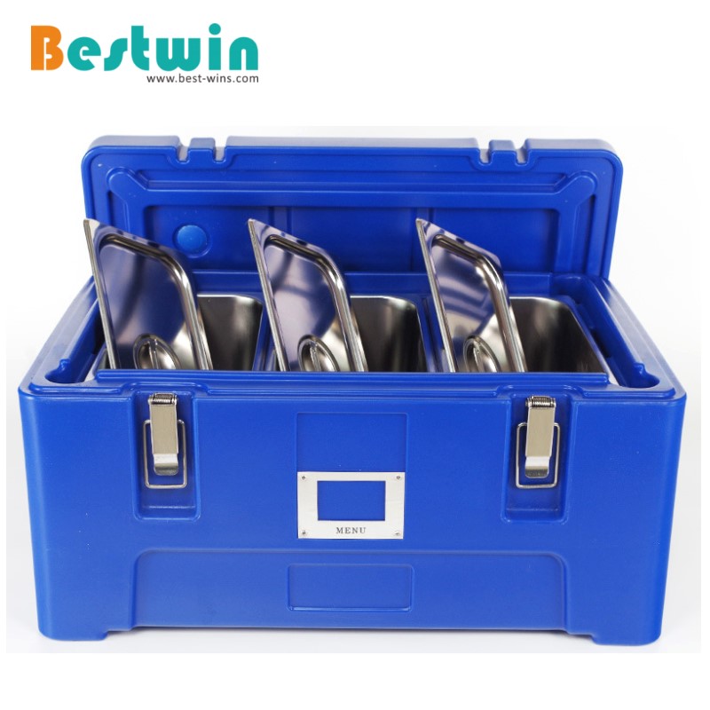 25 Liter Plastic PE Top Loading Insulated Food Pan Carrier