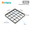 20-Compartment Plastic Dishwasher Basket for Glass