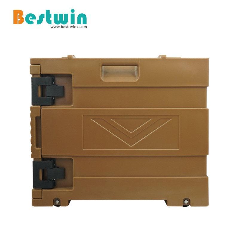 120 Liter Plastic PE Cater Front Loading Insulated Carrier for Bakery Tray