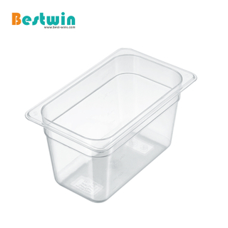 1/4 Size Plastic Polycarbonate Gn Pan Transparent Color NSF Certified