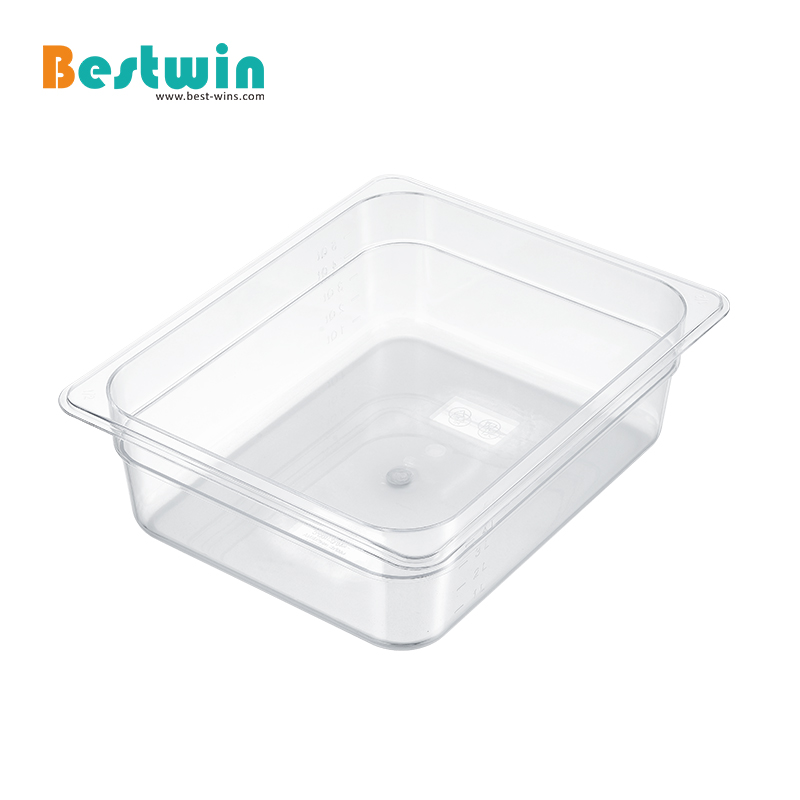 1/2 Size Plastic Polycarbonate Gn Pan Transparent Color NSF Certified