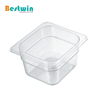 1/6 Size Plastic Polycarbonate Gn Pan Transparent Color NSF Certified