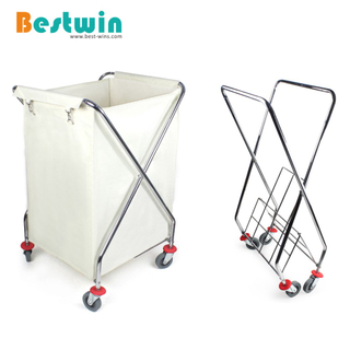 Collapsible Laundry Cart with Linen Basket