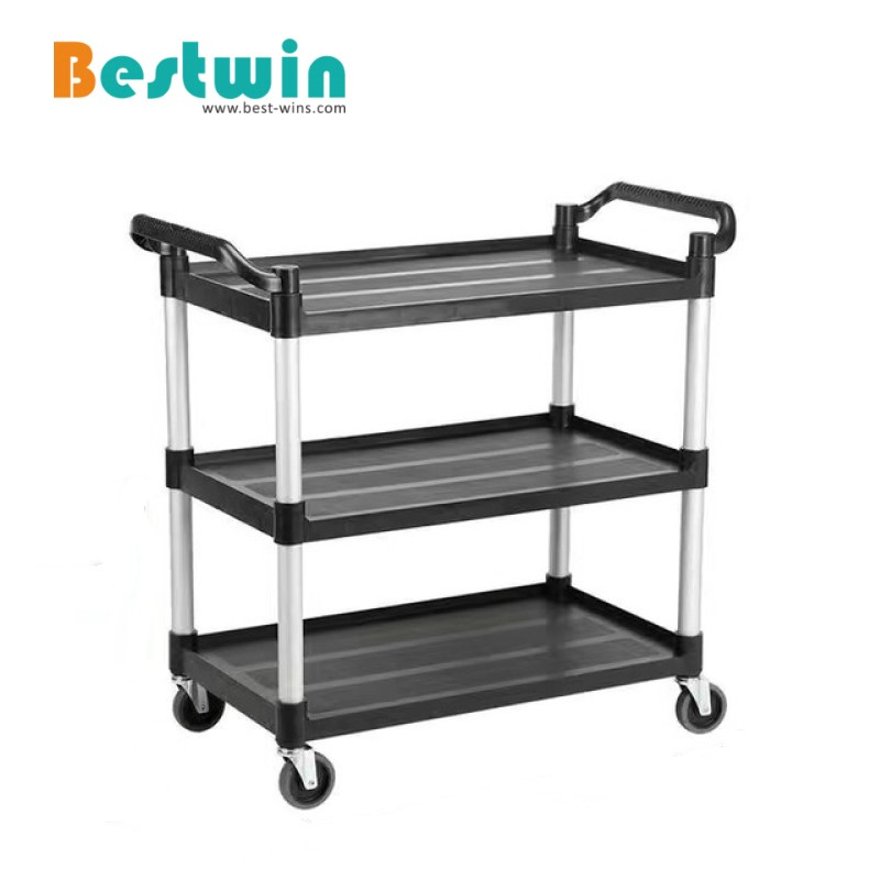 3 Tiers Plastic Service Trolley