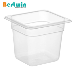 1/6 Size Plastic Polypropylene Gn Pan Translucent Color NSF Certified