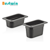 1/9 Size Plastic Polycarbonate Gn Pan Black Color NSF Certified
