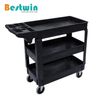 3 Tiers 550LBS Plastic Utility Cart with Tray