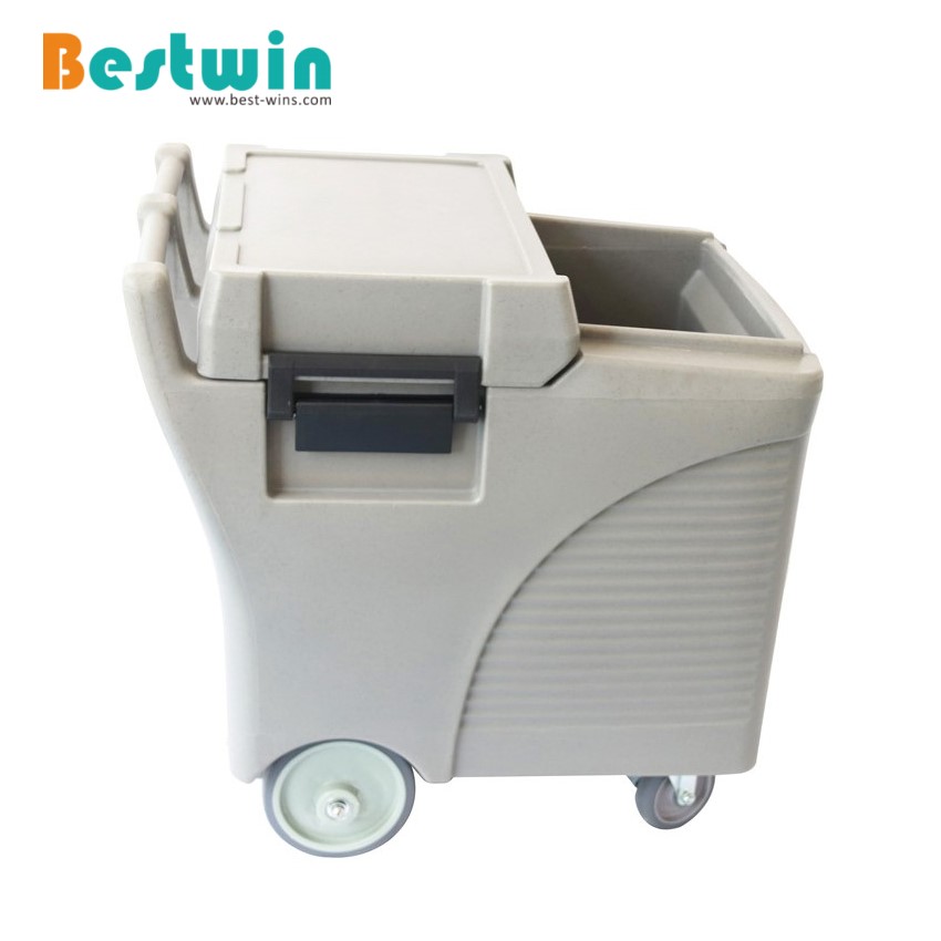 125L Plastic PE Insulated Ice Caddy With Slide Lid