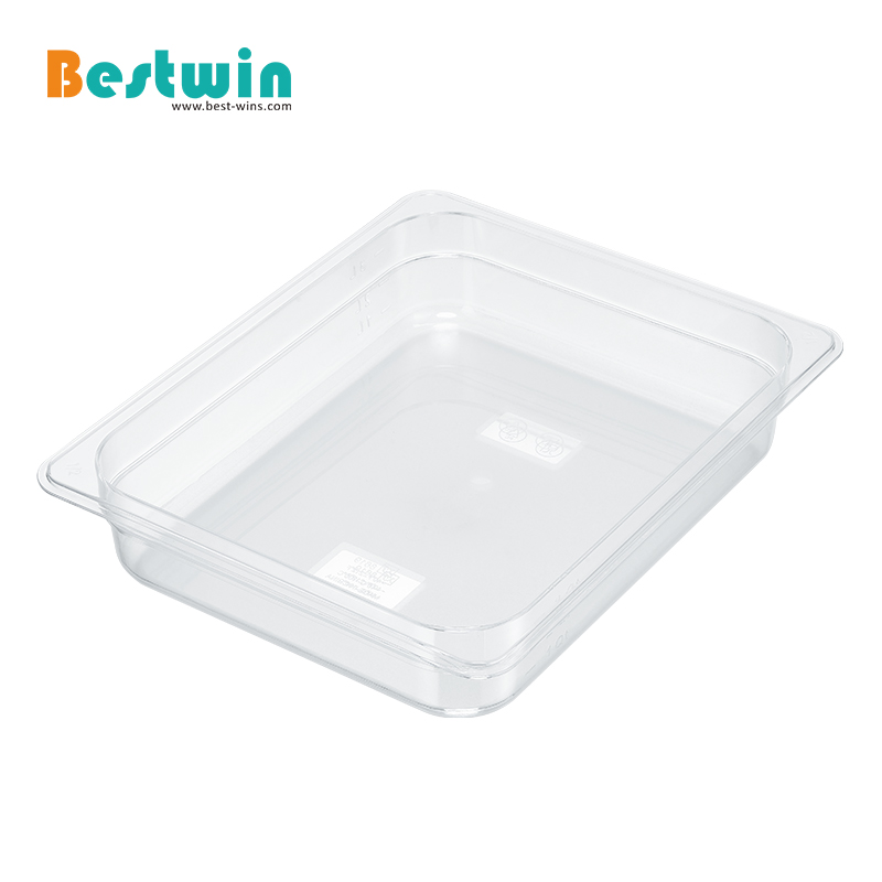 1/2 Size Plastic Polycarbonate Gn Pan Transparent Color NSF Certified