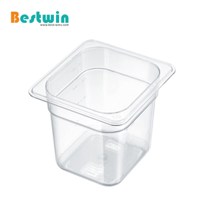 1/6 Size Plastic Polycarbonate Gn Pan Transparent Color NSF Certified