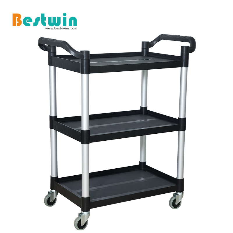 3 Tiers Plastic Service Trolley