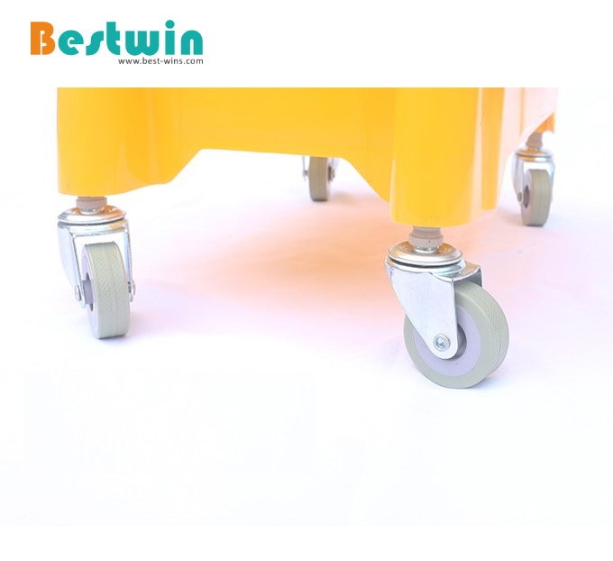 Plastic Single Bucekt Mop Trolley with Down Press Wringer