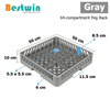 64-Peg Plastic Dishwasher Basket for Tray Plate