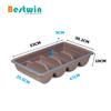 4-Compartment Plastic Cutlery Tray