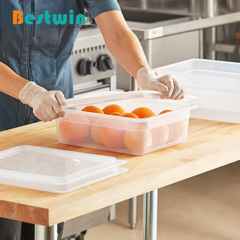 1/2 Size Plastic Polypropylene Gn Pan Translucent Color NSF Certified