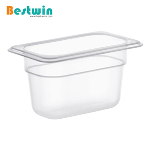 1/9 Size Plastic Polypropylene Gn Pan Translucent Color NSF Certified