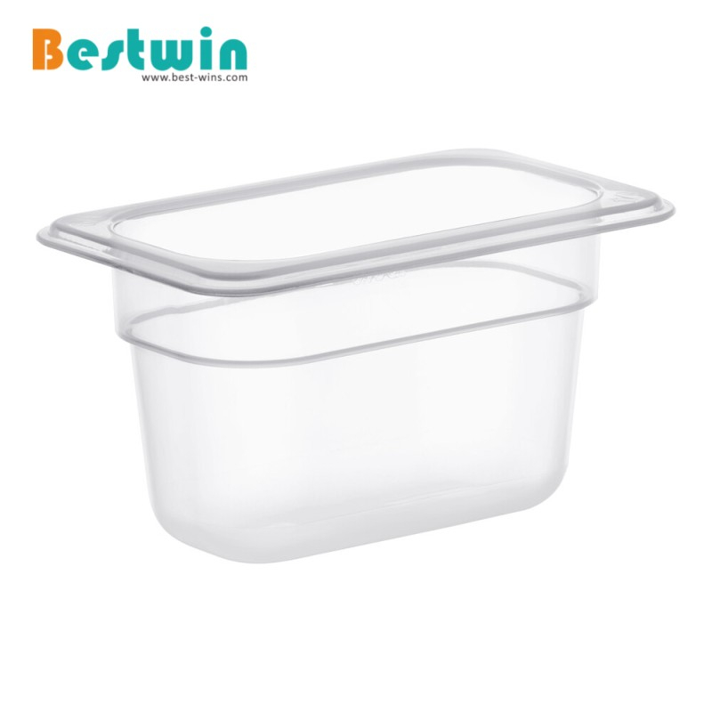1/9 Size Plastic Polypropylene Gn Pan Translucent Color NSF Certified