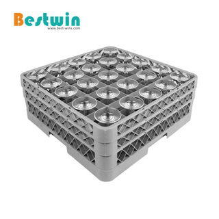 25-Compartment Plastic Dishwasher Basket for Glass