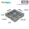 25-Peg Plastic Dishwasher Basket for Tray Plate
