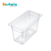 1/3 Size Plastic Polycarbonate Gn Pan Transparent Color NSF Certified