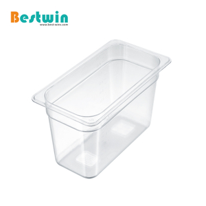 1/3 Size Plastic Polycarbonate Gn Pan Transparent Color NSF Certified