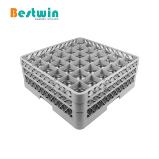 36-Compartment Plastic Dishwasher Basket for Glass