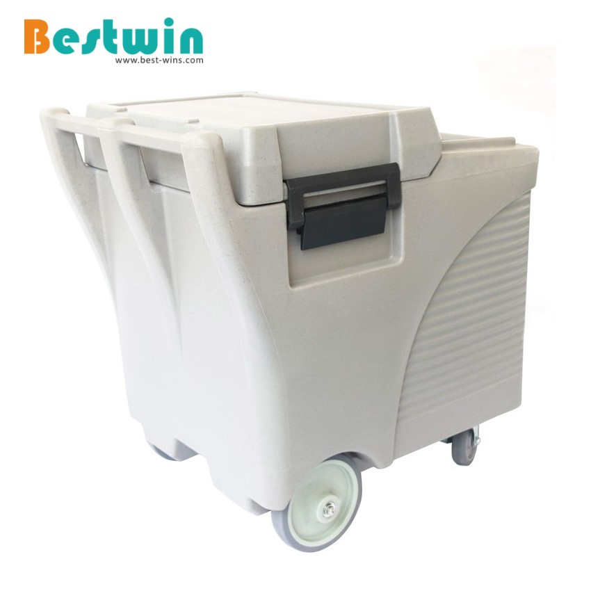 125L Plastic PE Insulated Ice Caddy With Slide Lid