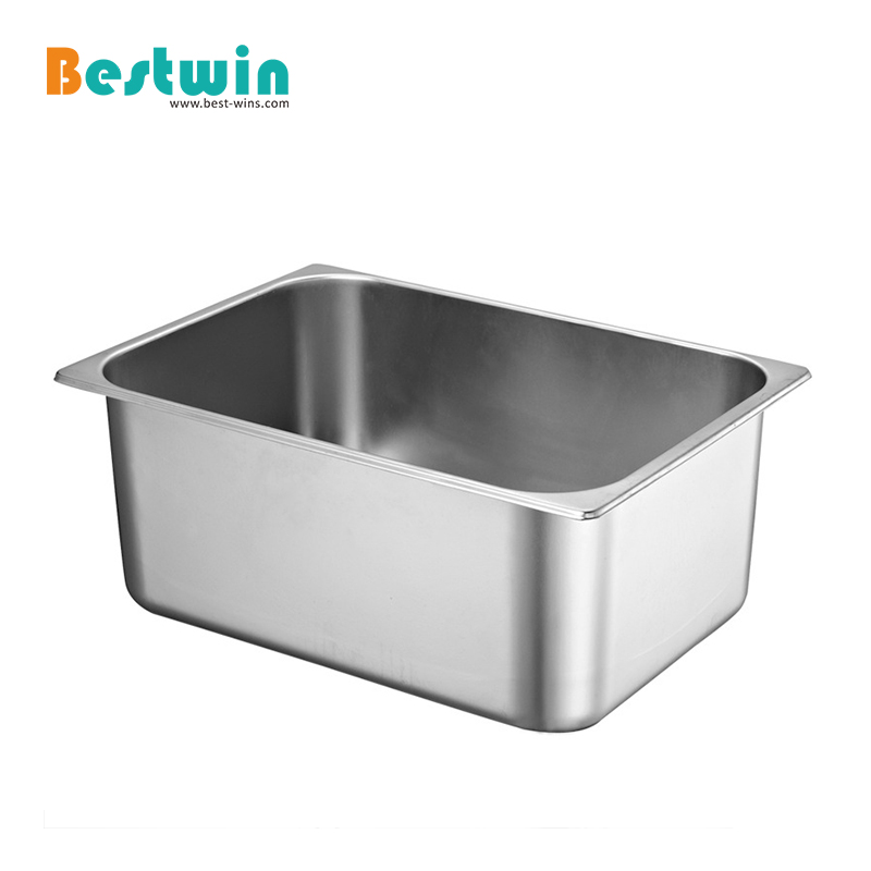 Stainless Steel Ice Cream Pan without Anti-Jam