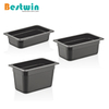 1/4 Size Plastic Polycarbonate Gn Pan Black Color NSF Certified