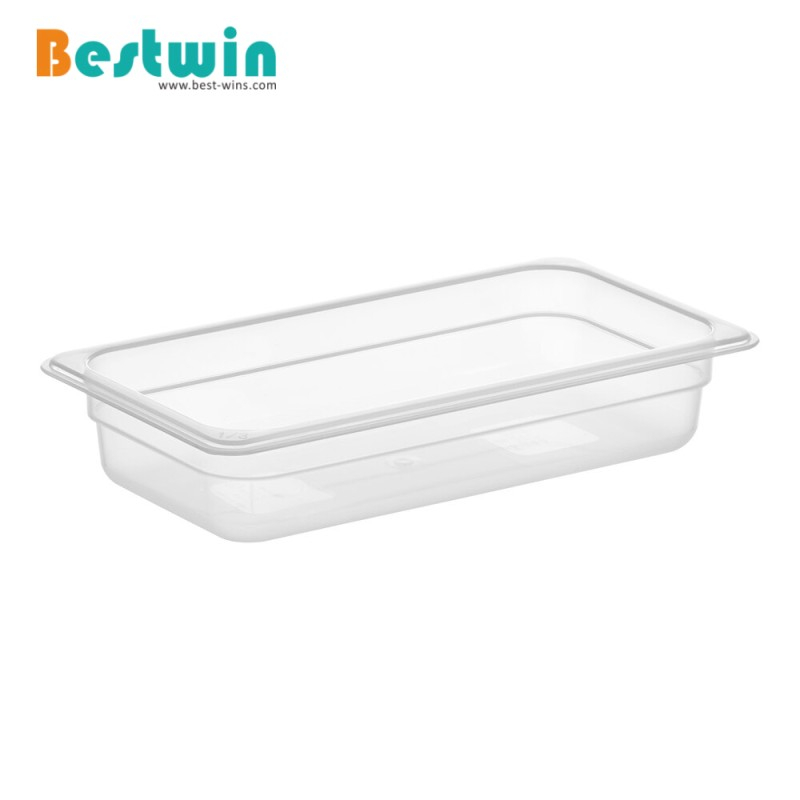 1/3 Size Plastic Polypropylene Gn Pan Translucent Color NSF Certified