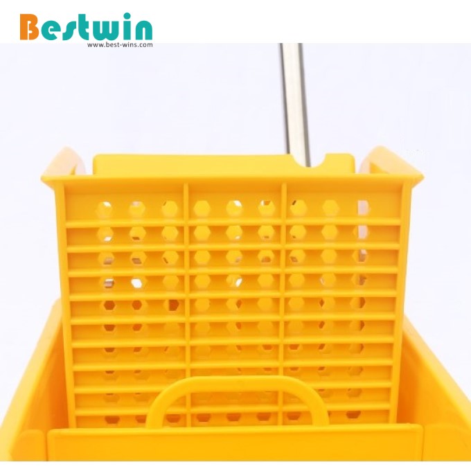 Plastic Single Bucekt Mop Trolley with Down Press Wringer