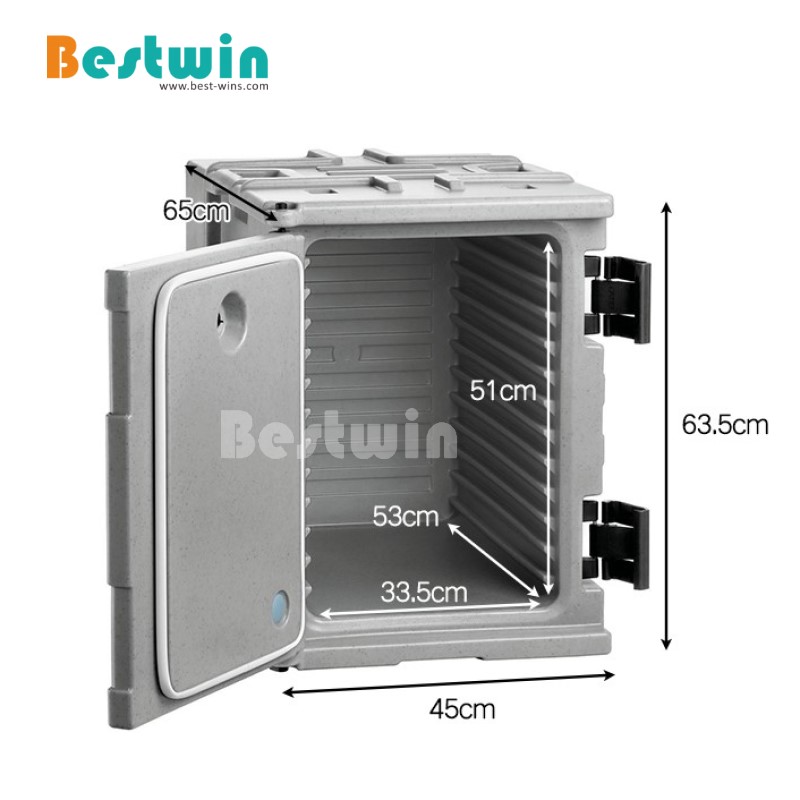 90 Liter Plastic PE Cater Front Loading Insulated Food Pan Carrier