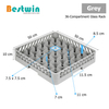 36-Compartment Plastic Dishwasher Basket for Glass