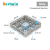 9-Compartment Plastic Dishwasher Basket for Glass