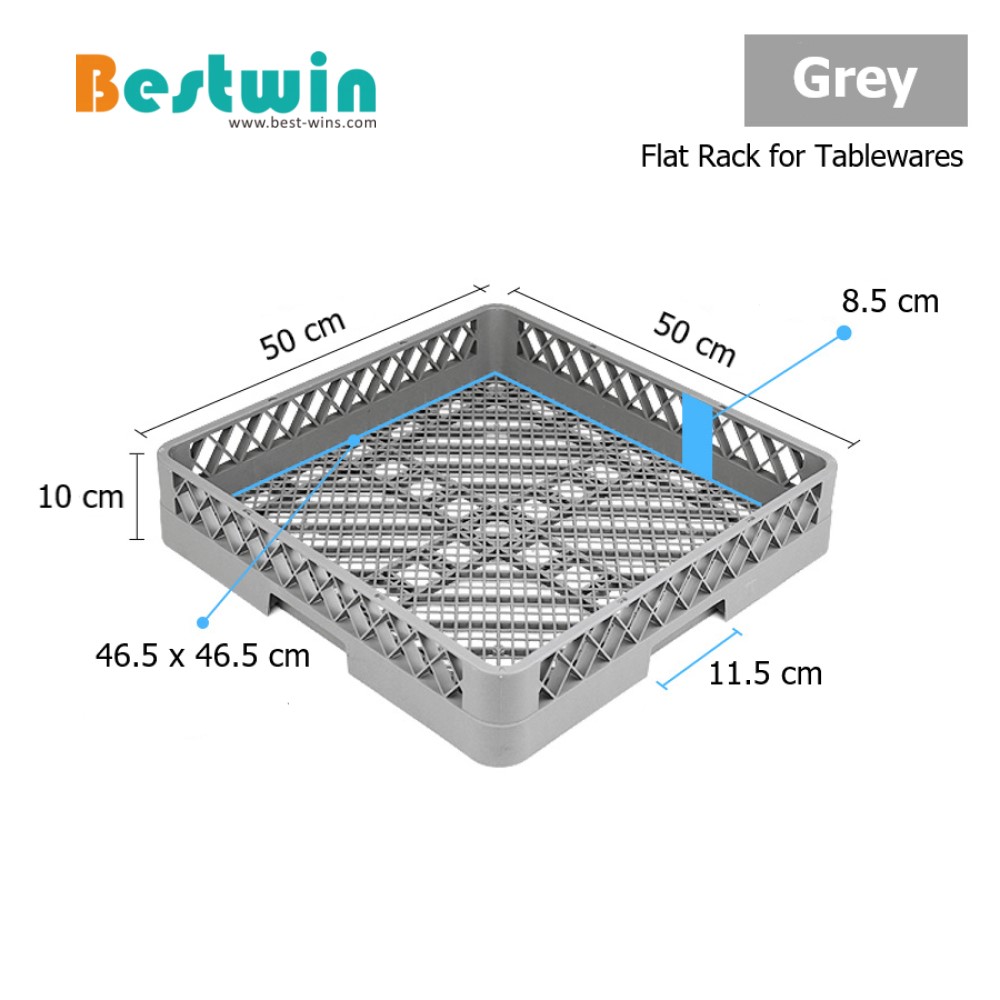 Plastic Flat Dishwasher Basket for Tableware