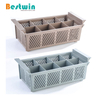 8-Compartment Plastic Cutlery Basket