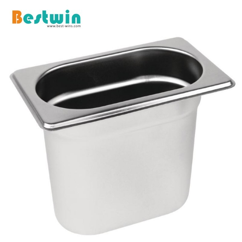 1/9 Size Stainless Steel GN Pan with Anti-Jam