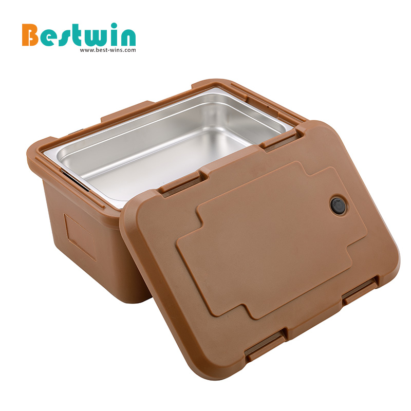30 Liter Plastic PE Top Loading Insulated Food Pan Carrier with Plastic Lock