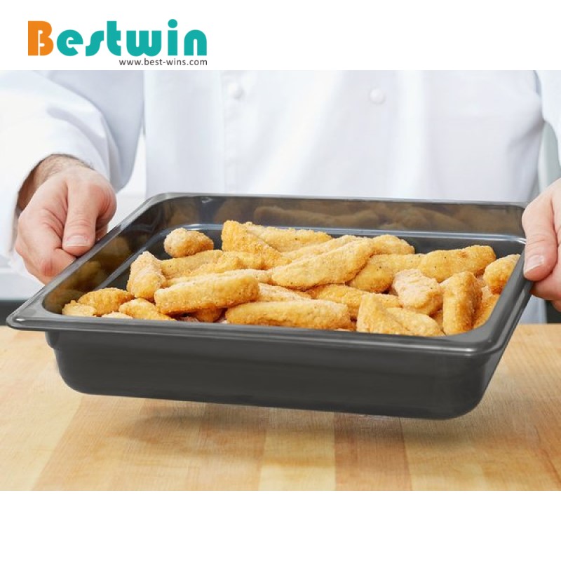 1/2 Size Plastic Polycarbonate Gn Pan Black Color NSF Certified
