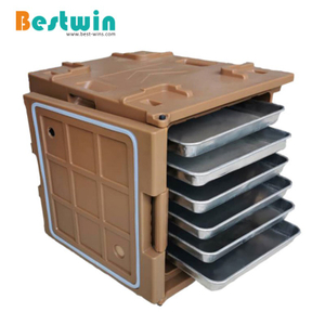 120 Liter Plastic PE Cater Front Loading Insulated Carrier for Bakery Tray