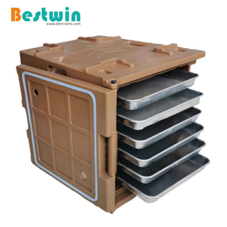 120 Liter Plastic PE Cater Front Loading Insulated Carrier for Bakery Tray