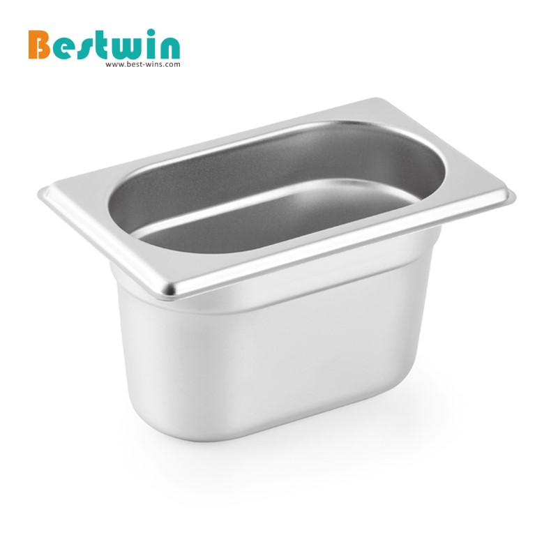 1/9 Size Stainless Steel GN Pan with Anti-Jam