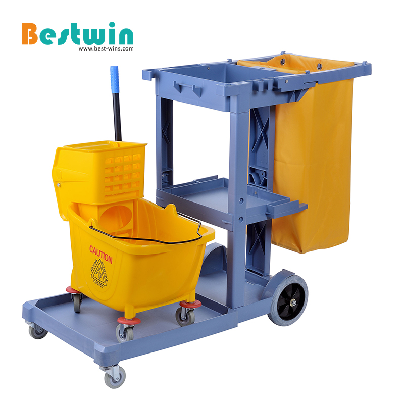 Plastic Janitorial Cart - L